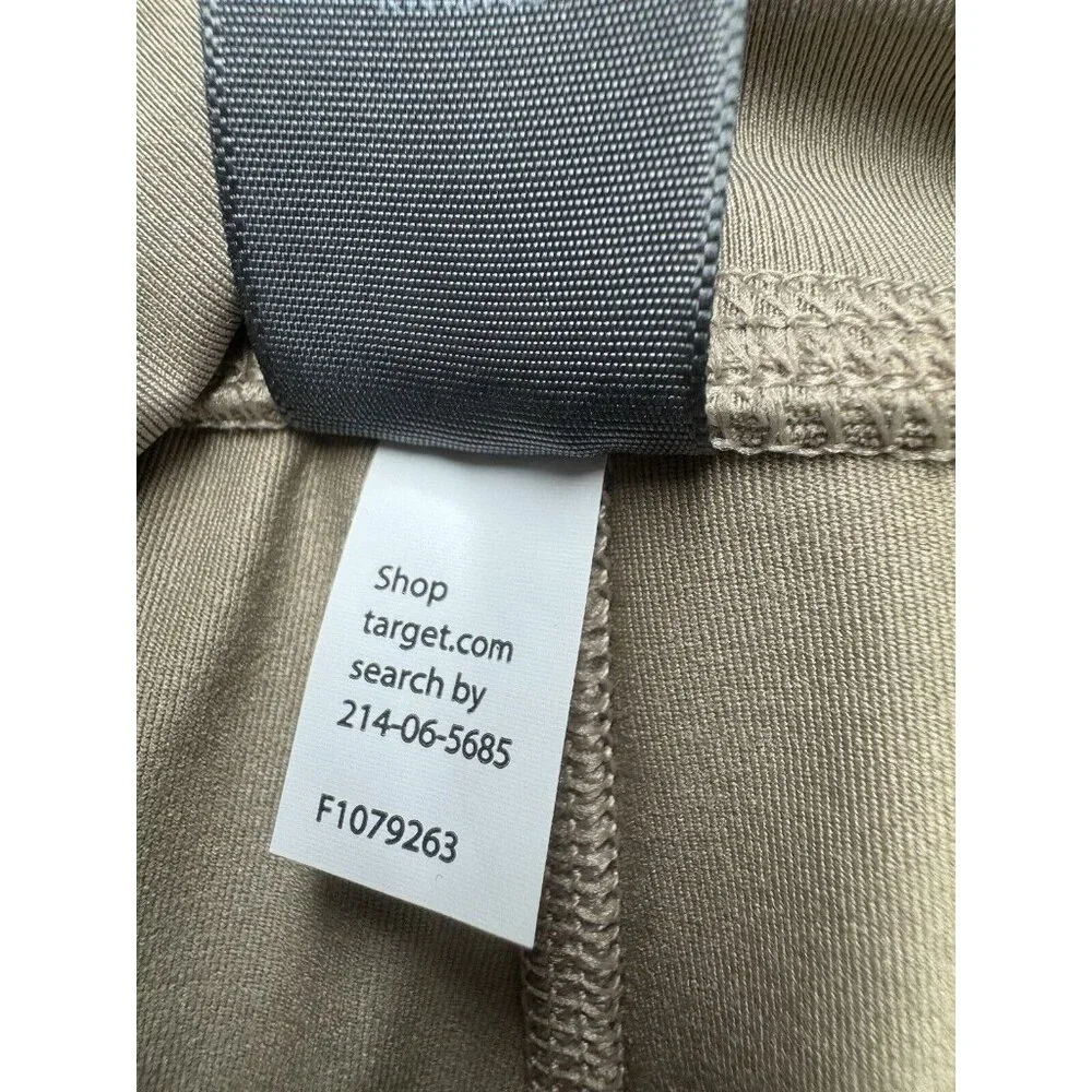 Champion Capri Leggings Women's S Tan Cropped‎ Stretch Elastic Waist Activewear